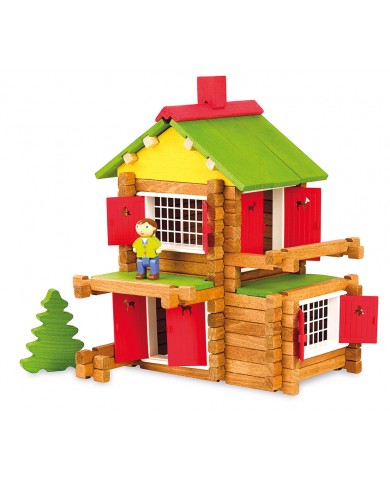 Jouets en bois La maison et son jardin 130 pièces - Jouets de