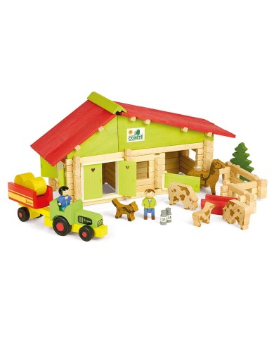 Ferme avec tracteur et animaux  - 140 pièces Ferme avec tracteur et animaux  - 140 pièces