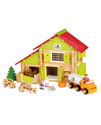 Chalet à comté avec camion et animaux - 180 pièces Chalet à comté avec camion et animaux - 180 pièces