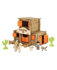 Far west - saloon - 170 pièces - Jouet fabriqué dans le Jura