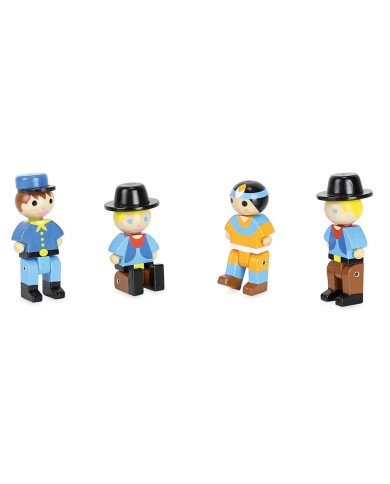 Coffret 4 personnages far west Coffret 4 personnages far west