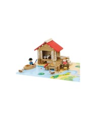 La cabane de pêche - 90 pièces  - Jouet en bois produit en France