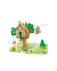 La cabane perchée et sa tyrolienne - 70 pièces  produit en France