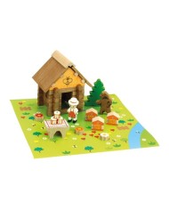 La maison du miel - 50 pièces - Jeu de construction en bois naturel