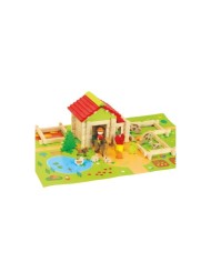 Ma première petite ferme en bois - 80 pièces  en hêtre massif