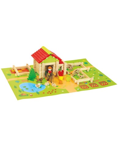 Ma première petite ferme en bois - 80 pièces Ma première petite ferme en bois - 80 pièces