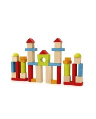 Blocs de construction - 40 pièces en bois - Fabriqué dans le Jura