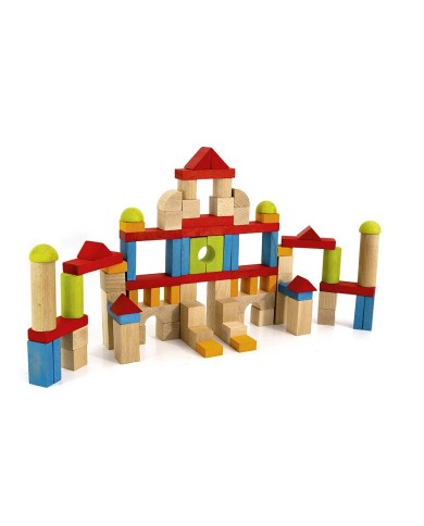 Blocs de construction - 82 pièces en bois Blocs de construction - 82 pièces en bois