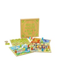 Coffret de jeux de société - plateaux en bois - Fabriqué en France Coffret de jeux de société - plateaux en bois - Fabriqué en France