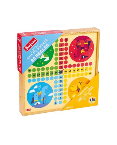 Coffret de Jeux classiques - 80 règles - pions en bois Coffret de Jeux classiques - 80 règles - pions en bois