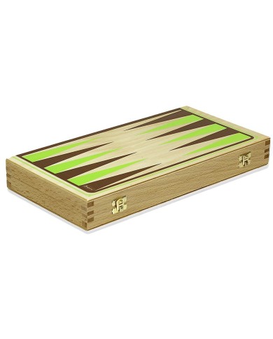 Jeu de backgammon - coffret pliant en bois Jeu de backgammon - coffret pliant en bois