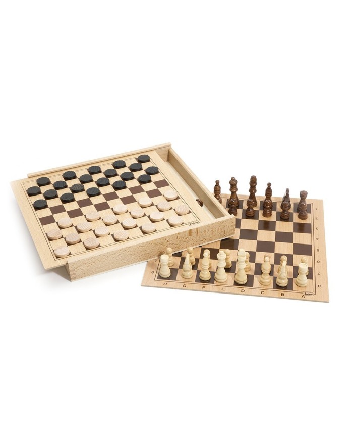 Coffret dames et échecs