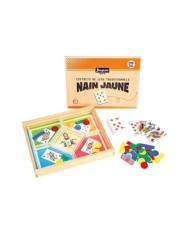 Jeu du nain jaune - coffret en bois - 54 cartes, sachet de jetons Jeu du nain jaune - coffret en bois - 54 cartes, sachet de jetons