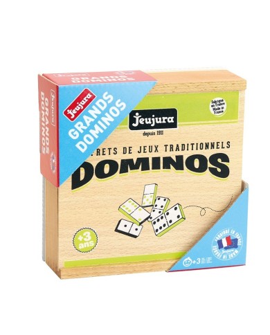Jeu de grands dominos en bois - coffret en bois Jeu de grands dominos en bois - coffret en bois