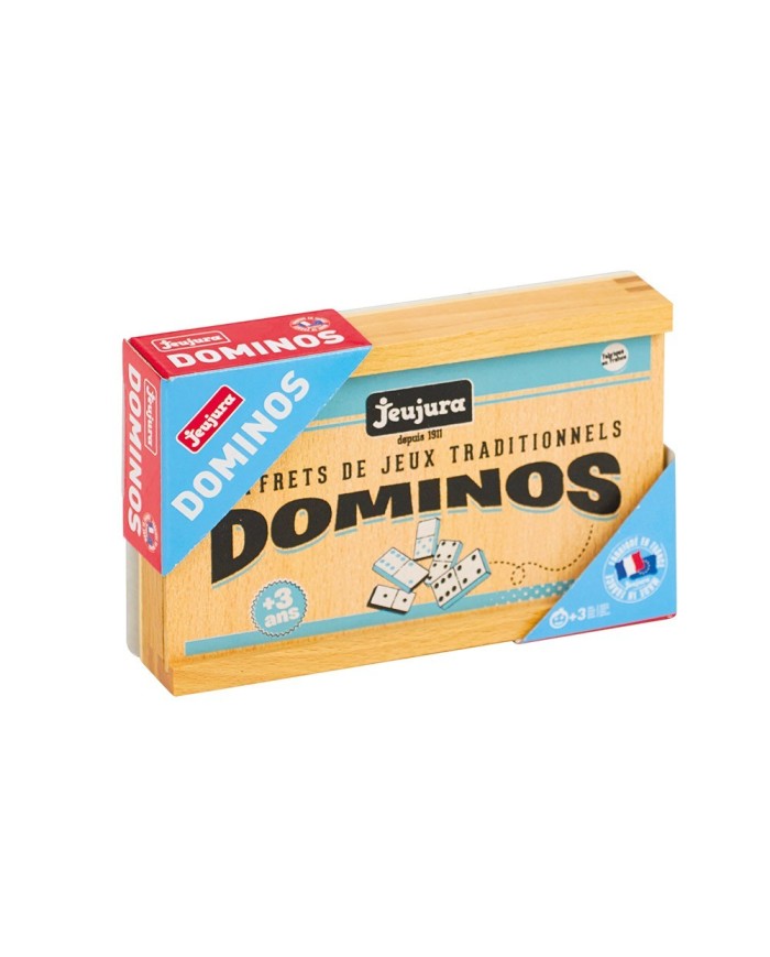 Jeu de dominos en bois - coffret en bois