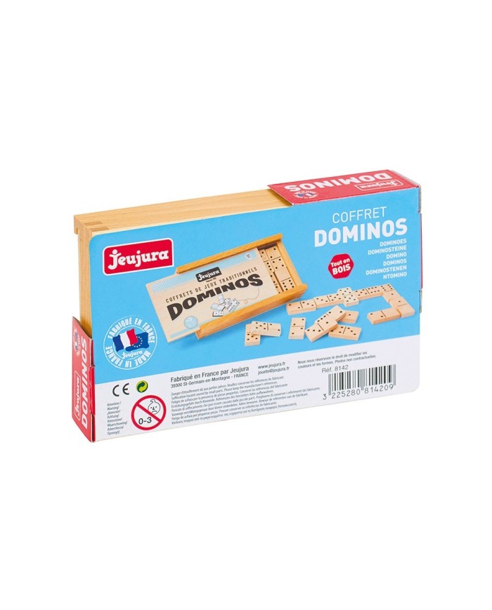 Jeu de dominos en bois - coffret en bois