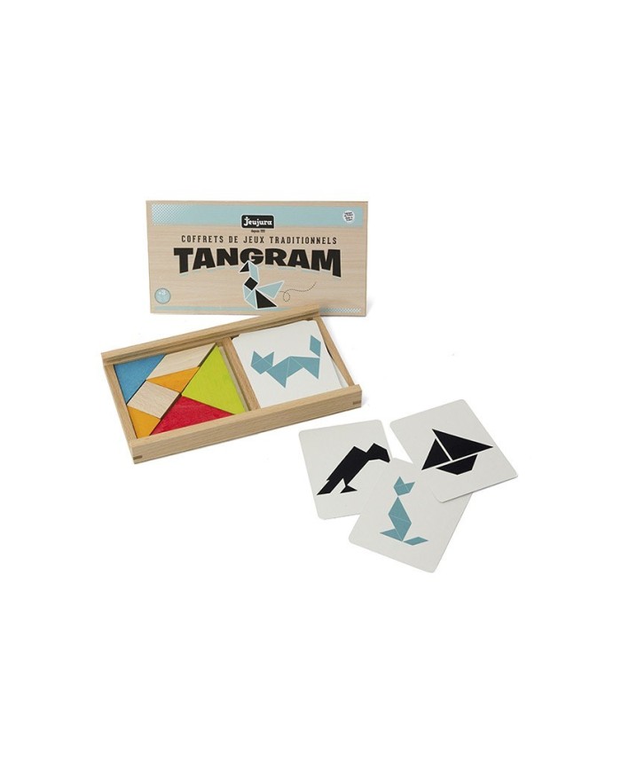 Jeu de tangram en bois - coffret en bois