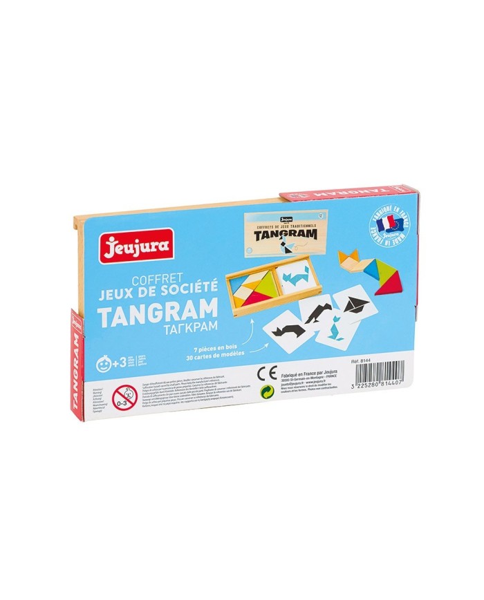 Jeu de tangram en bois - coffret en bois