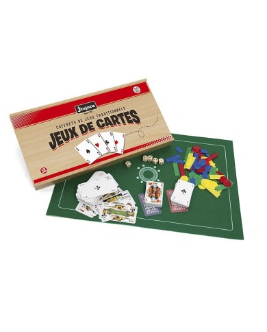 Coffret de jeux de cartes - coffret en bois
