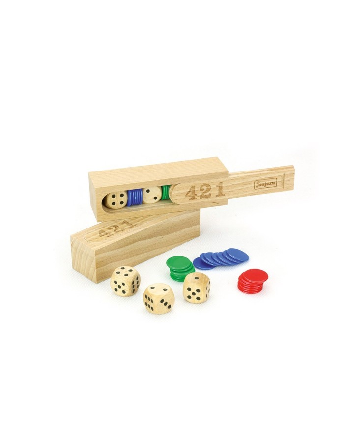 Jeu du 421 - coffret en bois