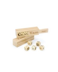 Jeu du 421 - coffret  et 5 dés en bois - Fabriqué en France Jeu du 421 - coffret  et 5 dés en bois - Fabriqué en France