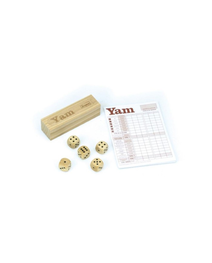 Jeu de Yam : coffret en bois et bloc de yam Jeu de Yam : coffret en bois et bloc de yam