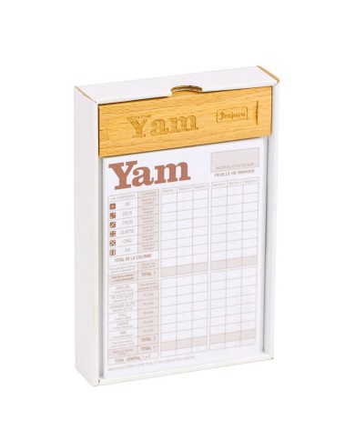 Jeu de Yam : coffret en bois et bloc de yam Jeu de Yam : coffret en bois et bloc de yam