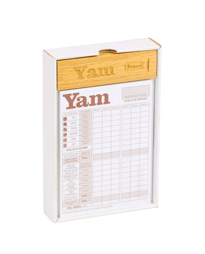 Jeu de Yam : coffret en bois et bloc de yam Jeu de Yam : coffret en bois et bloc de yam