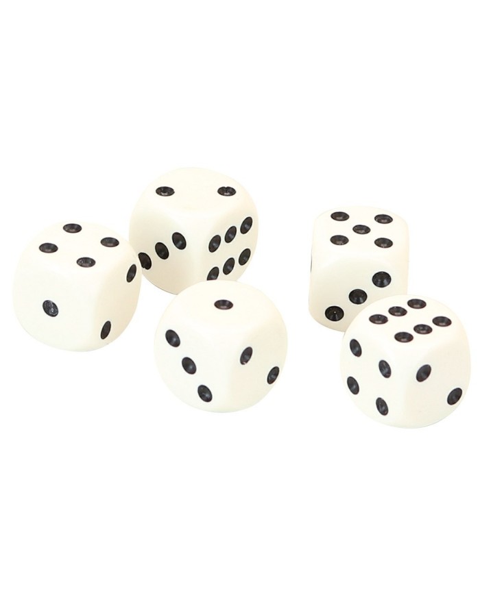 Coffret 5 dés (16 mm) - blister