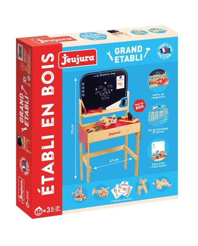 Grand établi en bois