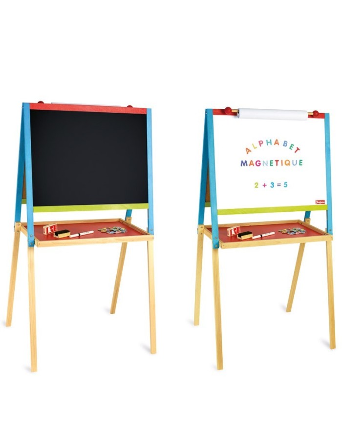 Tableau multifonctions en bois avec fonction dessin