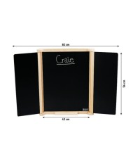 Tableau triptyque en bois naturel