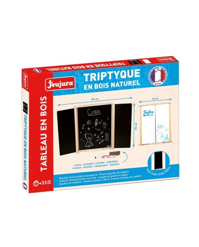 Tableau triptyque en bois naturel Tableau triptyque en bois naturel