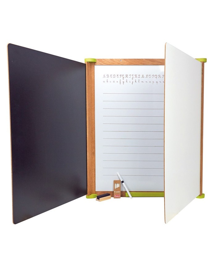 Grand triptyque en bois - magnétique