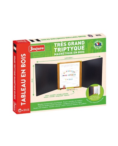 Grand triptyque en bois - magnétique Grand triptyque en bois - magnétique