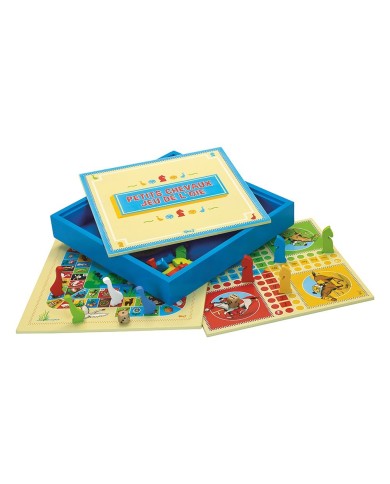 Jeux des petits chevaux et oie - coffret en bois Jeux des petits chevaux et oie - coffret en bois