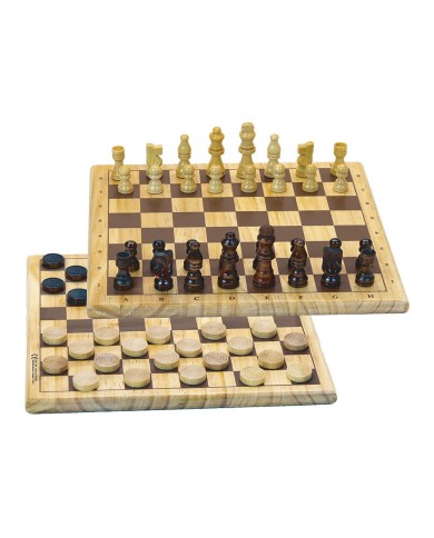 Jeux de dames et d'échecs en bois Jeux de dames et d'échecs en bois