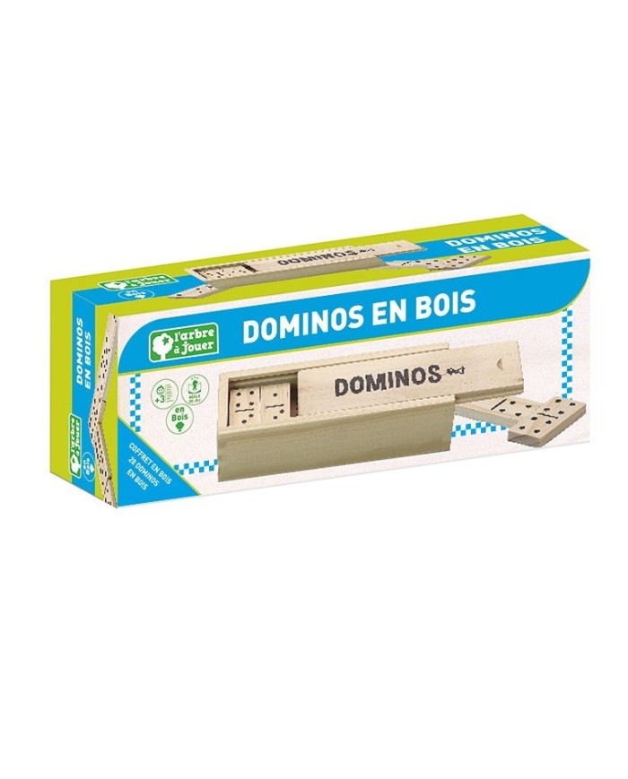 Dominos en bois - coffret en bois