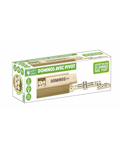 Dominos avec pivots - coffret en bois Dominos avec pivots - coffret en bois