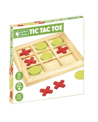 Jeu du tic tac toe en bois Jeu du tic tac toe en bois