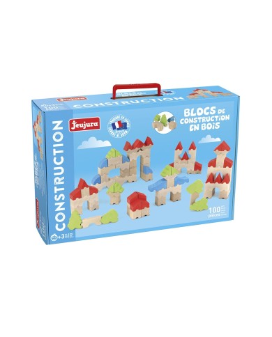 Blocs de construction - 100 pièces en bois Blocs de construction - 100 pièces en bois