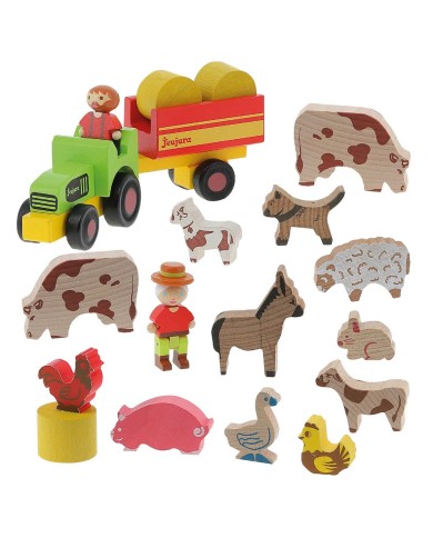 ma premiere grande ferme avec tracteur et remorque -130 pieces ma premiere grande ferme avec tracteur et remorque -130 pieces