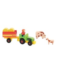 fermier avec tracteur et remorque fermier avec tracteur et remorque