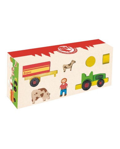 fermier avec tracteur et remorque fermier avec tracteur et remorque