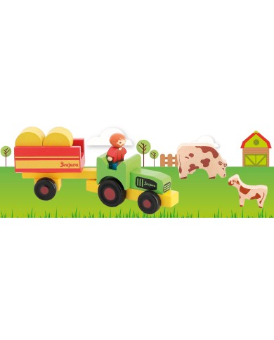 fermier avec tracteur et remorque fermier avec tracteur et remorque