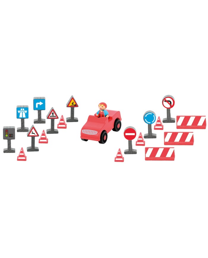 voiture et panneaux de circulation