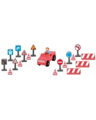 voiture et panneaux de circulation voiture et panneaux de circulation