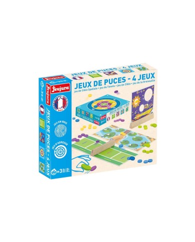 jeux de puces - 4 jeux - puces en bois jeux de puces - 4 jeux - puces en bois