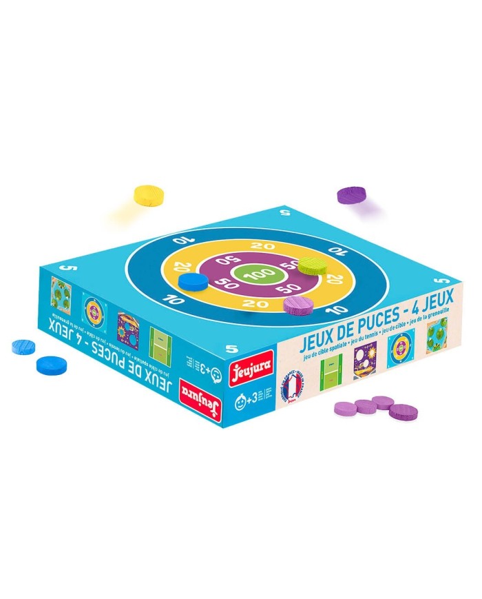 jeux de puces - 4 jeux - puces en bois jeux de puces - 4 jeux - puces en bois