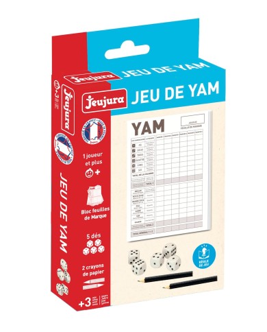 Jeujura Gioco Di Abilità Des-Yam-421 In Legno - Diametro 31 Cm, Multicolore, Prodotto In Francia